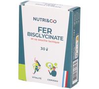 NUTRI&CO Fer Bisglycinate et sa Souche Lactique Capsule(S) 30 pc(s)