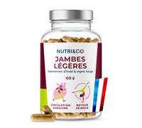 NUTRI&CO Jambes Légères | Vigne Rouge, Extrait de Pépins de Raisin | 60 Gél