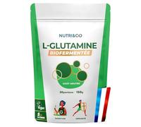 NUTRI&CO L-Glutamine en Poudre Bio-fermentée 100% Pure | Acide aminé | 150g
