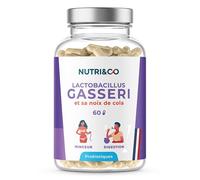 Nutri&Co Lactobacillus Gasseri Probiotique Minceur Ventre Plat 60 gélules
