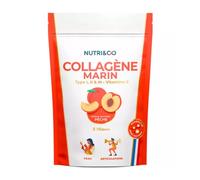 Nutri&Co Collagène Marin Type 1, 2 & 3 Peau & Articulations Goût Pêche 180g