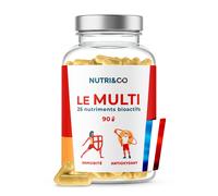 Nutri&Co Le Multi Multivitamines 25 nutriments pour l'Immunité 90 gélules