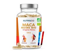 NUTRI&CO Maca Noire BIO Botani+ du Pérou | 10:1 | Énergie, Force | 120 Gél