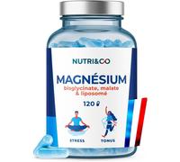 Nutri&Co Magnésium + Vitamine B6 Stress et Tonus 120 gélules Vegan