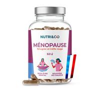 Nutri&Co Complément alimentaire Formule Ménopause – Équilibre hormonal – 60 gélules Vegan