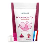 NUTRI & CO Myo-Inositol Pure en poudre 100% Végétal + Vitamine B6 - SOPK, Soutien Hormonal & Métabolique - Format pratique 150g goût neutre - Fabriqué en France