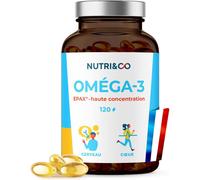 Nutri&Co Oméga-3 EPAX® Haute concentration EPA/DHA Vit. E – 120 gélules