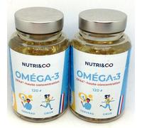 NUTRI&CO OMEGA 3 - 2 x 120 GELULES - 06/2027 - cerveau cœur