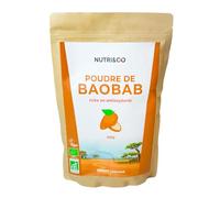 NUTRI&CO Poudre de Baobab BIO 100% Naturel | Immunité et Transit - 500g