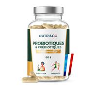 NUTRI&CO Probiotique Flore Intestinale 9 Souches 60 Milliards UFC 60 Gél