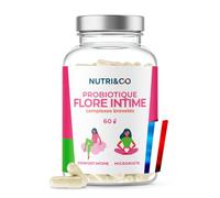 NUTRI&CO Probiotique Flore Intime | 6 Souches, 2 Brevets | 60 Gélules