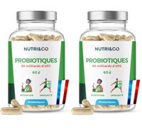 NUTRI&CO Probiotiques 8 Souches 60 Milliards UFC 60 Gél (Lot de 2)