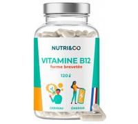 Nutri&Co Vitamine B12 Méthylcobalamine brevetée Vegan 1000 mcg – 120 gélules