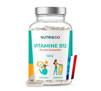 Nutri&Co Vitamine B12 Méthylcobalamine brevetée Vegan 1000 mcg – 120 gélules