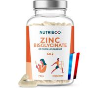 Nutri&Co Zinc bisglycinate - 60 gélules