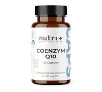 nutri+ Coenzyme Q10 Ubiquinone 100 mg - 120 Gélules - Complément alimentaire haute Dosage - soutien Énergie & Vitalité - Antioxydant - Sans Gluten, Sans Lactose