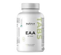 Nutri + EAA Comprimés hautement dosé + végétalien - 300 Comprimés de 1025mg chacun - Acides aminés essentiels - sans Glucides + Stéarate de Magnésium - Supplément d'Acides aminés