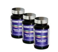 NUTRI EXPERT - Cervotonus - Complément alimentaire à base de Ginkgo, Vitamine B, Cuivre, Zinc - Mémoire & Concentration - Soutien des performances cognitives - Lot de 3 produits