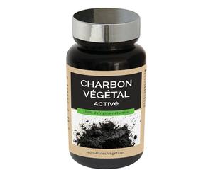 NUTRI EXPERT - Charbon végétal activé - Aide à détoxifier et assainir l'organisme - Apaise les sensations de ballonnements et flatulences - Vegan - Extraits de plantes - 60 gélules