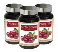 NUTRI EXPERT - Cranberry Complex - Favorise l'Élimination Rénale - Confort urinaire - Canneberge + Ortie + Prêle - Vegan - 60 gélules - Lot de 3