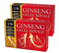 NUTRI EXPERT - Ginseng Gelée Royale - Favorise tonus physique et intellectuel - Soutient la résistance et la vigueur - Combat la fatigue - Actifs d'Origine Naturelle - Vegan - Lot de 2 produits