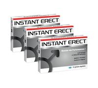 NUTRI EXPERT - Instant Erect - Améliore l'érection - Agit en 30 minutes - Stimule le désir et soutient la vigueur - Soutient la vigueur - Résultats prouvés - Lot de 3