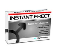 NUTRI EXPERT - Instant Erect - Améliore l'érection - Agit en 30 minutes - Stimule le désir et soutient la vigueur - Soutient la vigueur - Résultats prouvés - Vegan - 10 gélules végétales