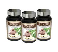 NUTRI EXPERT - Konjac - Réduit la sensation de faim - Contribue à la perte de poids - Riche en Fibres Alimentaires - Complément Alimentaire 100% Extraits naturels de Plantes - Lot de 3 produits
