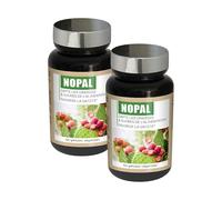 NUTRI EXPERT - Nopal - Capte les graisses et sucres- Favorise la satiété - Réduit appétit et apport calorique des repas - 100% extraits d'origine naturelle - Convient aux végans - Lot de 2 produits
