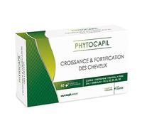 NUTRI EXPERT - Phytocapil - Complément Alimentaire à Base de Plantes, Vitamines, Minéraux et Acides Aminés - Croissance et Fortification des Cheveux - Convient aux Végans - 60 Gélules Végétales