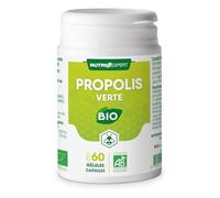 NUTRI EXPERT- Propolis Verte Bio 60 gélules - Renforce les défenses naturelles - Extrait de Baccharis et poudre de Caroube - Cure Automne/Hiver - Sans gluten ni allergènes