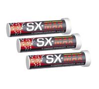 NUTRI EXPERT - SX-MAX - Complément Alimentaire à Base de Bois Bandé, Ginseng, Éleuthérocoque et Vitamines - Pour une Meilleure Fonction Sexuelle Masculine - Arôme Orange - Lot de 3 produits
