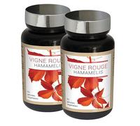NUTRI EXPERT - Vigne Rouge Hamamélis - Contribue à une Circulation Sanguine Normale - Favorise la Sensation de Jambes Légères - Favorise le Confort Circulatoire - Vegan - 60 gélules - Lot de 2