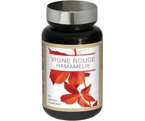 NUTRI EXPERT - Vigne Rouge Hamamélis - Contribue à une Circulation Sanguine Normale - Favorise la Sensation de Jambes Légères - Favorise le Confort Circulatoire - Vegan - 60 gélules