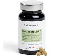 Nutri Fertilité Homme - Complément Alimentaire Fertilité | L-Carnitine, CoQ10 & Ashwagandha | Zinc & Sélénium | 60 Gélules Vegan | Fabriqué en France | Laborantin