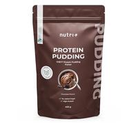 Nutri + High Protein Pudding Chocolat Vegan 400 g - 24 g de protéines par portion - seulement 106 calories - Dessert minceur - Pauvre en sucre, graisse et calories - Sans lactose