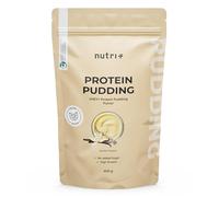 Nutri + High Protein Pudding Vegan Vanille 400 g - Pouding avec 78% de protéines - seulement 107 calories - Dessert pauvre en sucre, graisses et calories - Sans lactose + gluten
