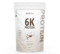 Nutri-Plus 6K Poudre de protéines végétaliennes - Noix de coco - sachet de 1 kg - isolat de protéines végétalien - hautement dosé