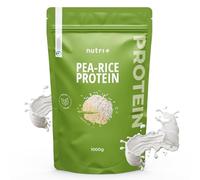 nutri+ Poudre de protéines végétaliennes sans soja - Neutre 1000 g - Pois Riz Poudre de protéine sans gluten, lactose - Pea Rice - Vegan Protein Powder - Fabriqué en Allemagne