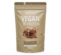 Nutri + Protein Powder Cookies & Cream 1kg - 79% de protéines - Nutri-Plus Shape & Shake 3k protéines en poudre pour renforcement musculaire - Protéine végétalienne