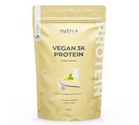 Nutri + Protéine en poudre Gâteau au fromage 1kg - 80% de protéines - Protéine végétalienne sans lactose et lactosérum - Mélange de protéines 3k Pois Soja Tournesol - Protein Shake