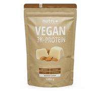 Nutri + Protéine Vegane Pâte d'amande 1kg - 83% de protéines - poudre de protéine 3k hiver - poudre de protéine sans lactose low sugar + sans gluten - 1000g sans sucre ajouté