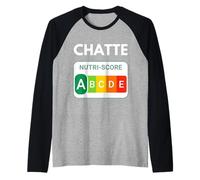 Nutri-Score A - Cadeau Drôle Entre Amis. pour Adultes Manche Raglan