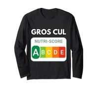 Nutri-Score Humour. Cadeau Drôle Entre Amis. pour Adultes Manche Longue