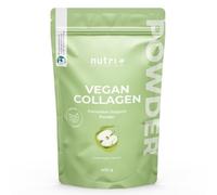 Nutri + Vegan Collagen Formation Support - Poudre pour soutenir la formation de collagène - avec acide hyaluronique + vitamine C pour la peau, les cheveux, les ongles - 400g Pomme Verte
