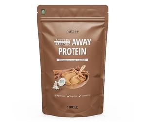 Nutri + Vegan Protein - Protéines en Poudre Cannelle Sucre - Protéines sans Soja 1kg - Mélange de Protéines 5k Pois, Sarrasin, Graines de Chanvre, Riz et Graines de Citrouille