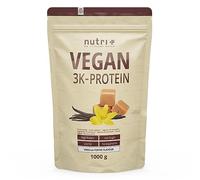 NUTRI-PLUS SHAPE & SHAKE 3K PROTEIN - Poudre de protéines végétaliennes -VANILLE TOFFEE - PROTEINES - 1000g