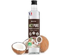 Nutribe Huile MCT Pure C8 C10 Bio - Extraite par distillation - Laboratoire français | Pour la cétose, l'énergie, la perte de poids, le bien-être cérébral, bouteille en verre 500 ml