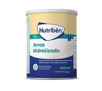 Nutribén Riz hydrolysé - Lait en poudre pour bébé pour intolérants au lactose ou APLV dès le premier jour, aliment complet, sans huile de palme, avec doseur inclus, 1 flacon de 400 g