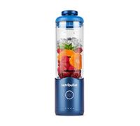 Nutribullet Flex 590ml, Blender Portable avec Couvercle pour Boire, Lames Amovibles, Recharge USB-C, Broie Glace & Fruits Congelés, Dragonne, Mixeur à Emporter avec Gobelet sans BPA, NBP013BL, Bleu